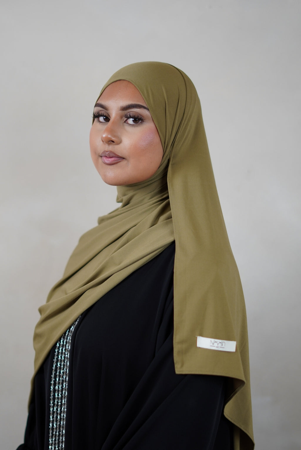 Premium Jersey Hijab - Olive Green