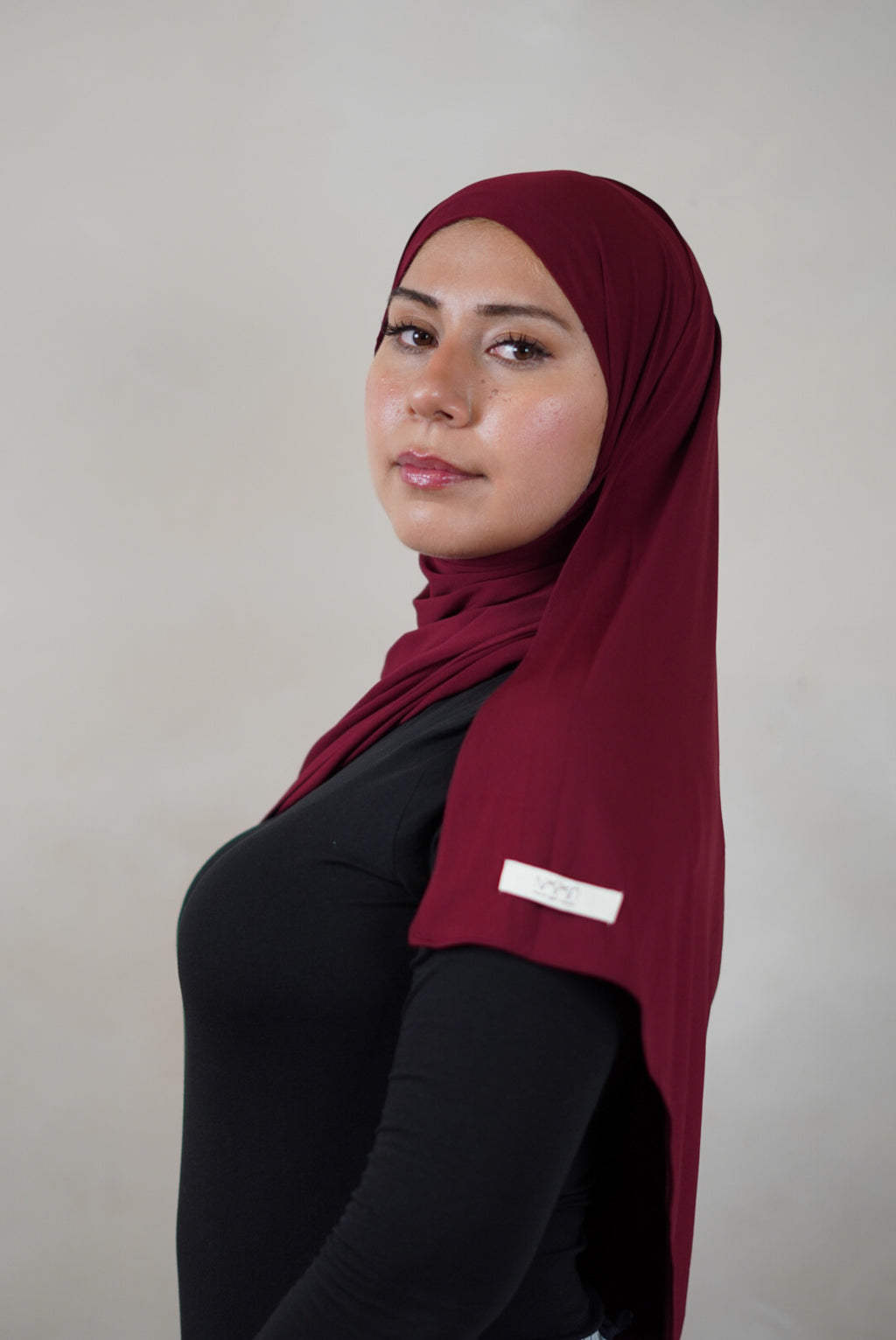 Premium Jersey Hijab - Cranberry Red