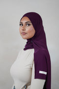 Liquid Jersey Hijab – Plum