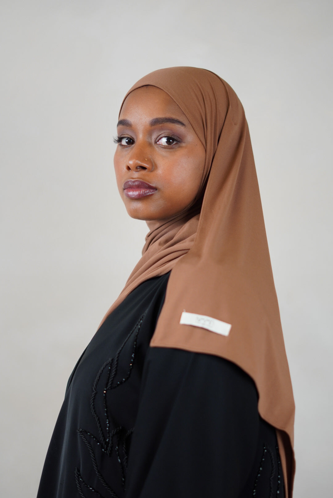 Premium Jersey Hijab - Caramel Beige