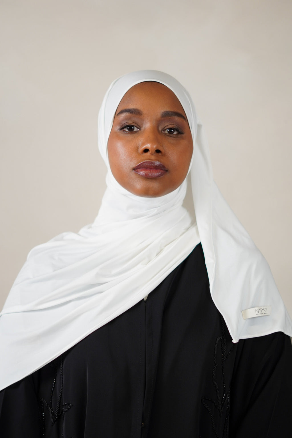 Liquid Jersey Hijab – Pearl White