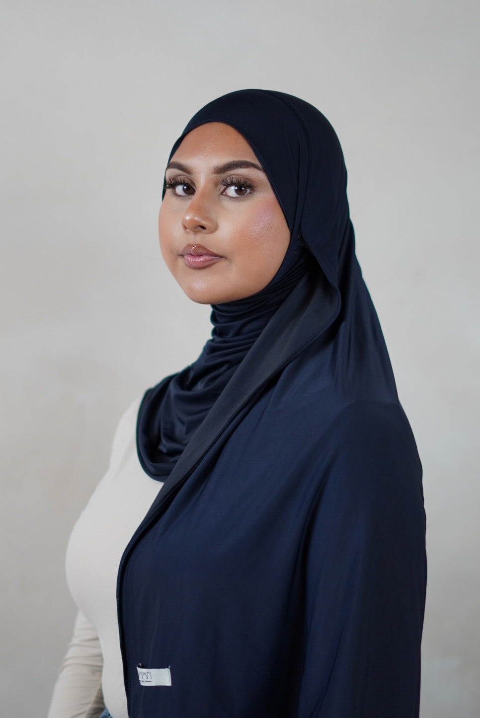 Liquid Jersey Hijab – Midnight Blue