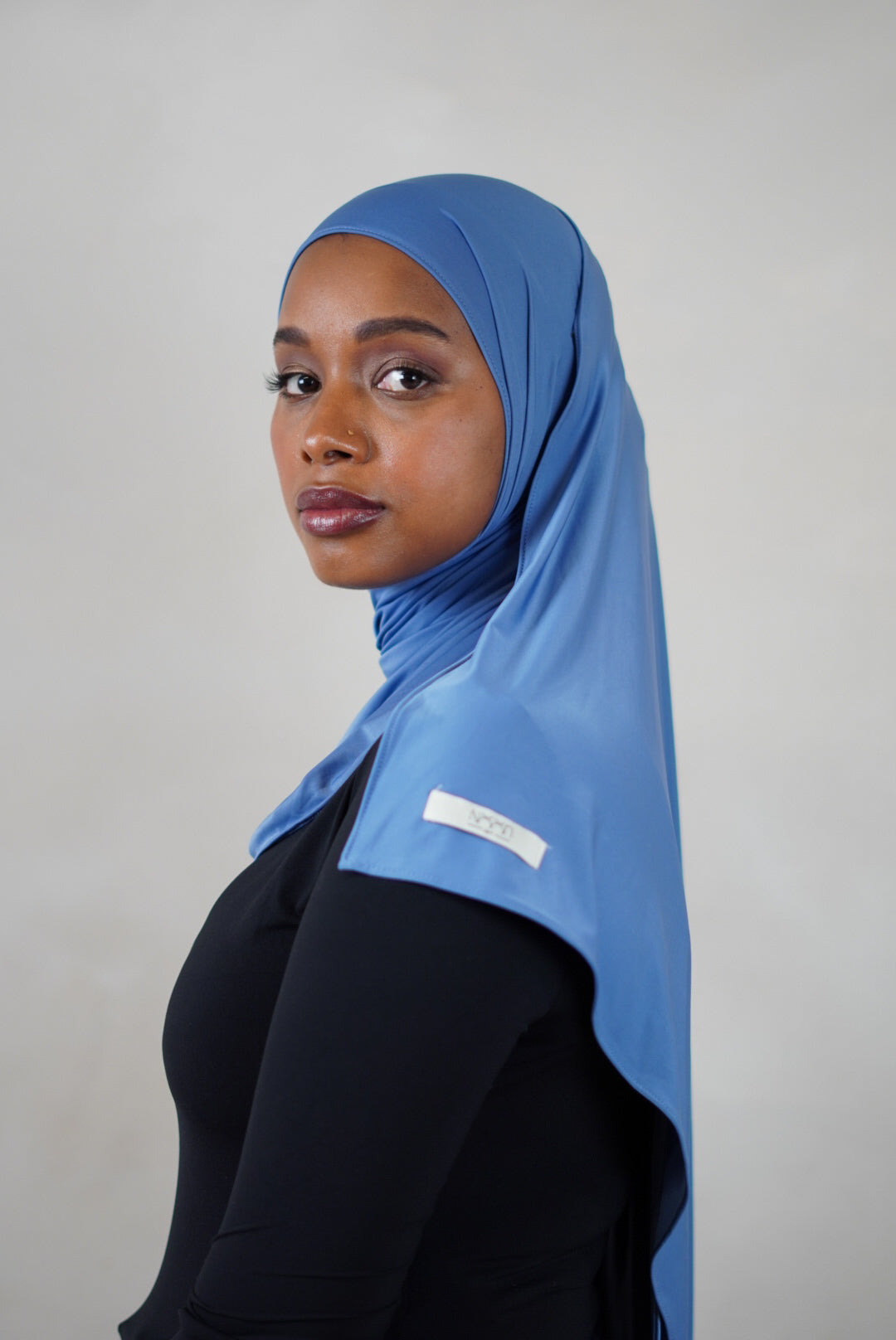 Liquid Jersey Hijab – Demin Blue