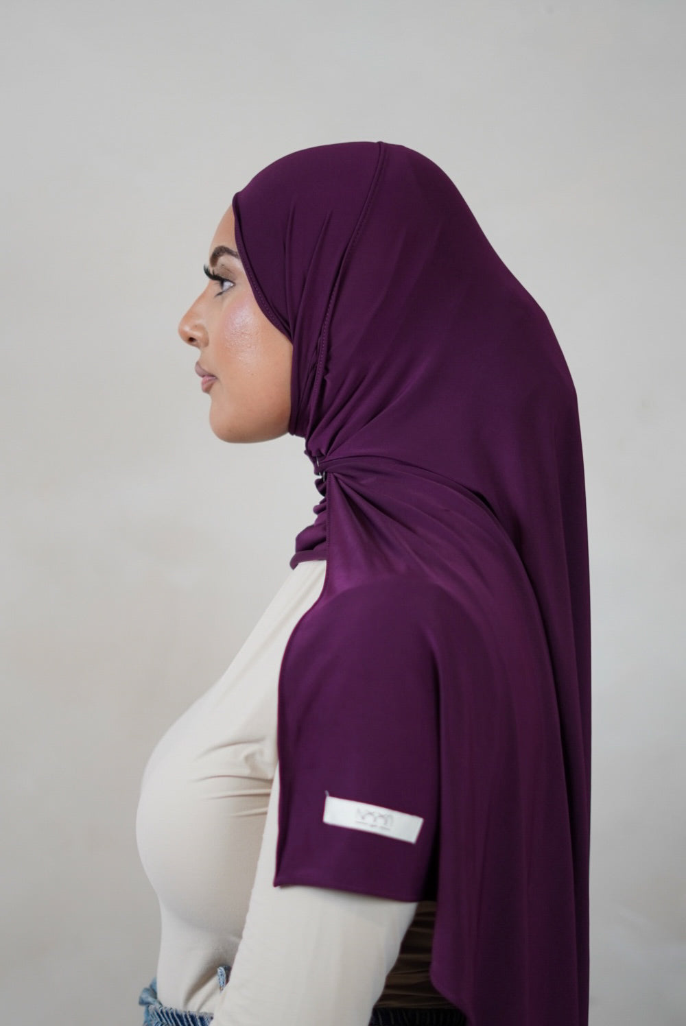 Liquid Jersey Hijab – Plum