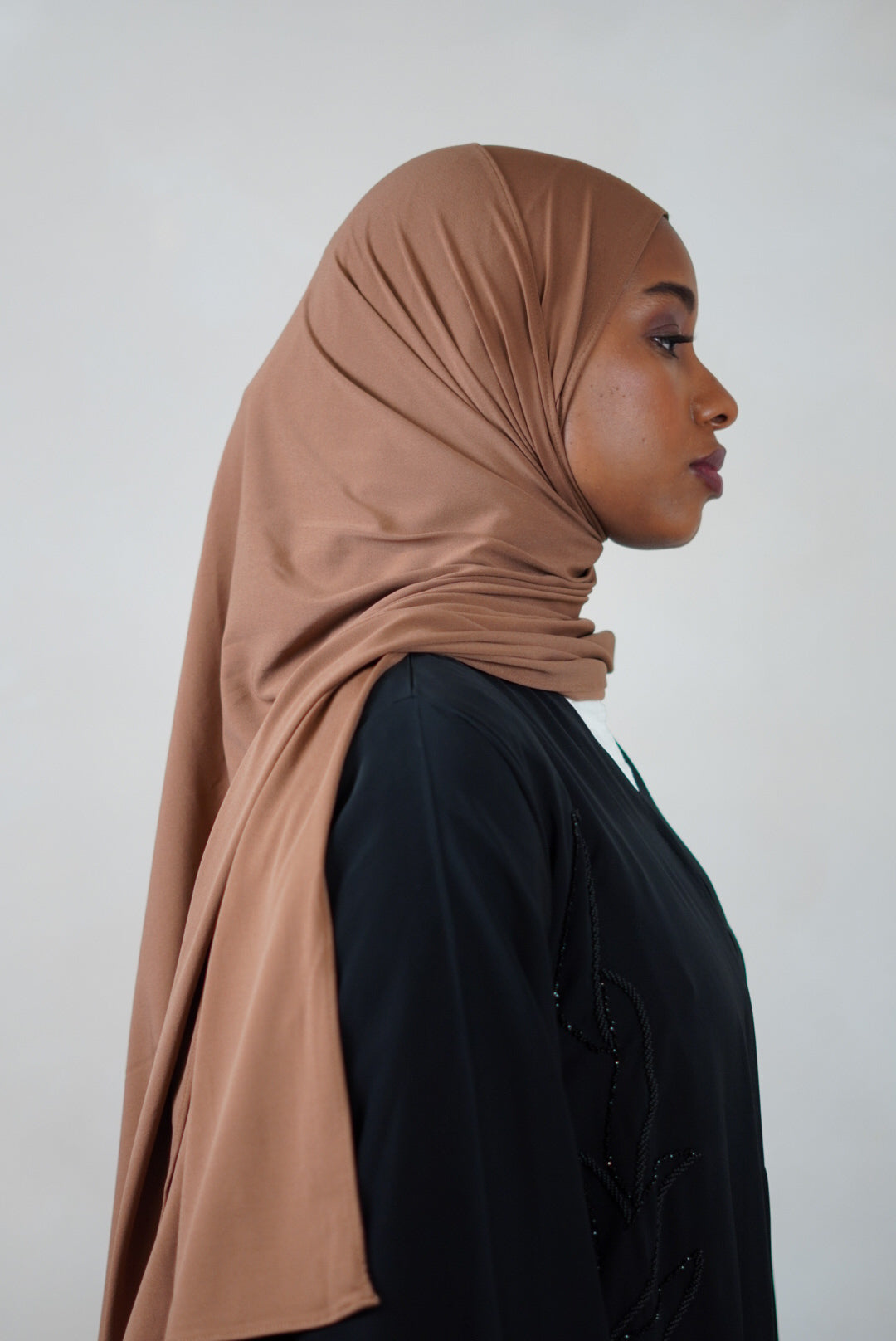Premium Jersey Hijab - Caramel Beige
