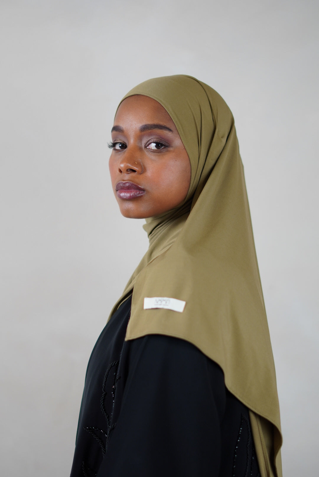 Premium Jersey Hijab - Olive Green