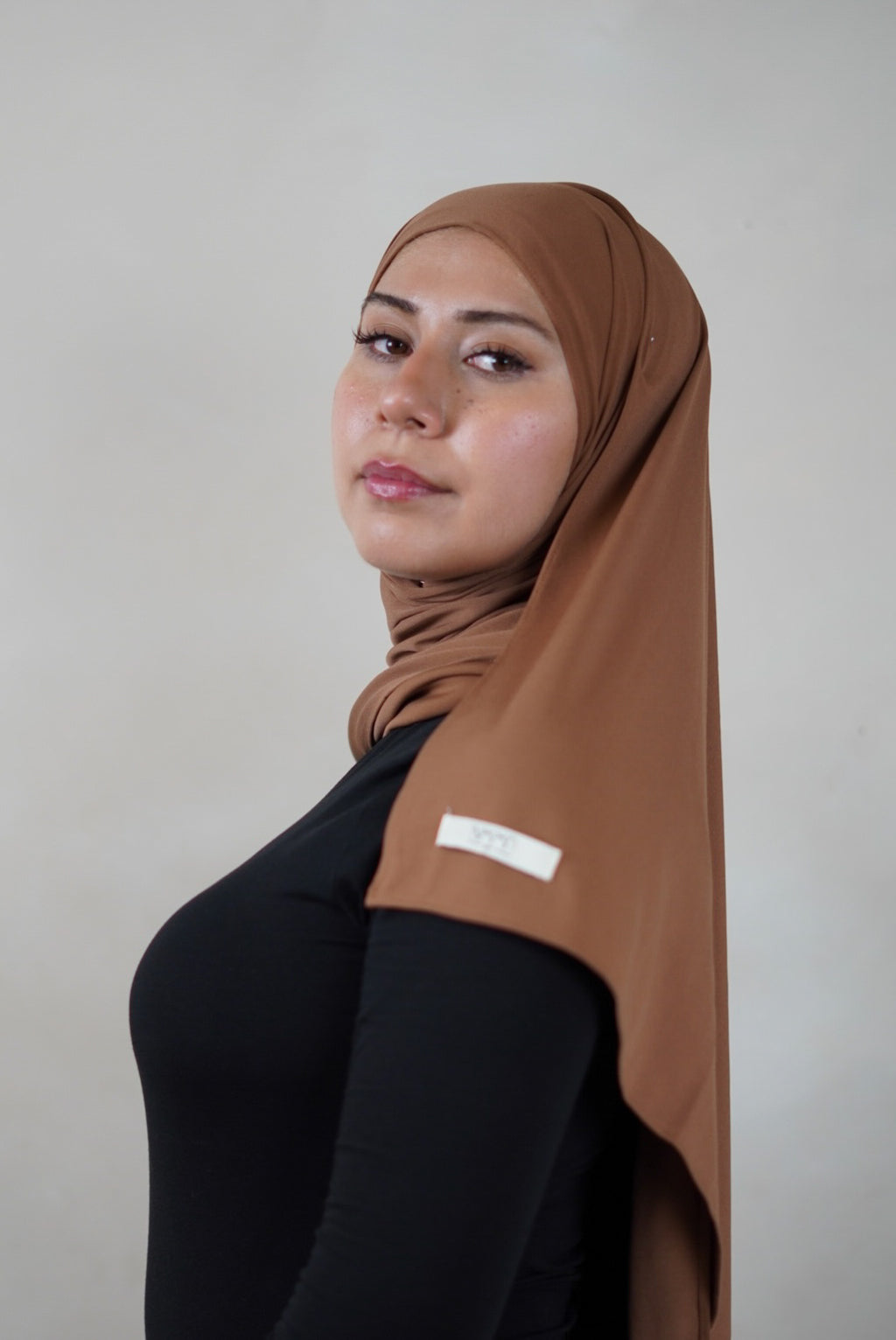 Premium Jersey Hijab - Caramel Beige