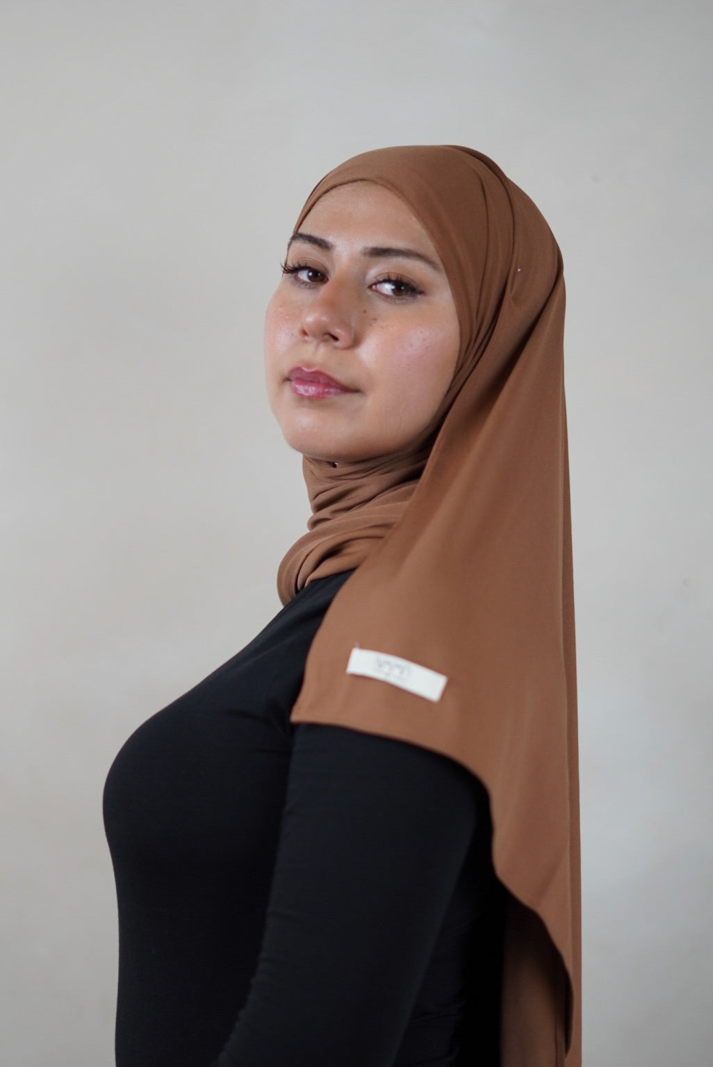 Premium Jersey Hijab - Caramel Beige
