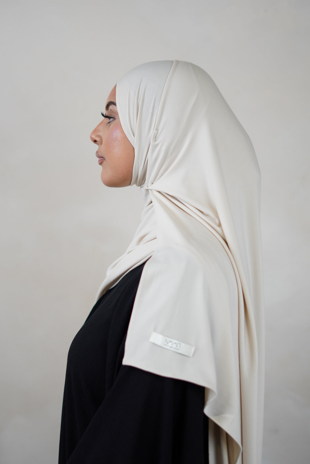 Premium Jersey Hijab - Semame Beige