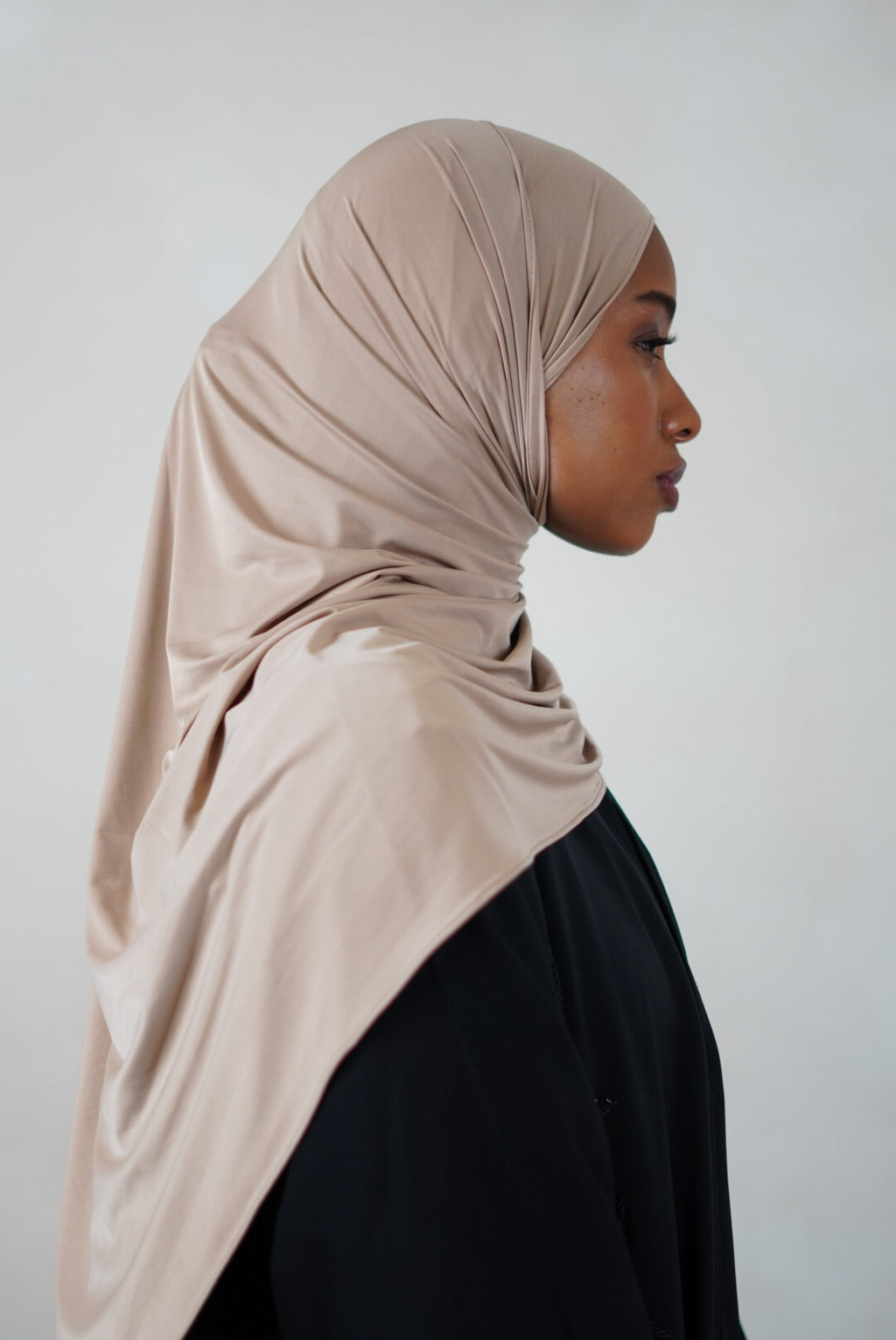 Premium Jersey Hijab - Toast