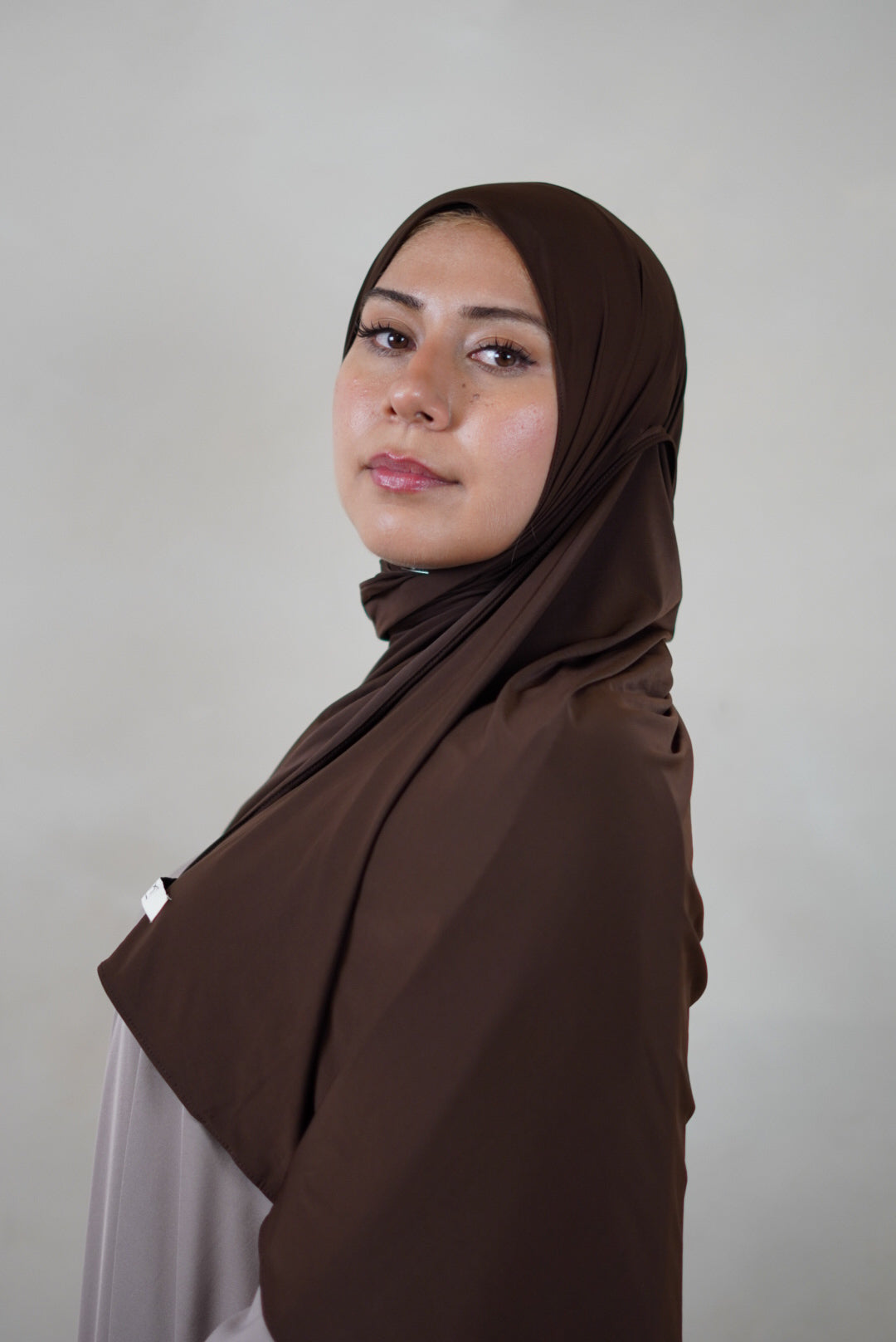 Liquid Jersey Hijab – Espresso Brown
