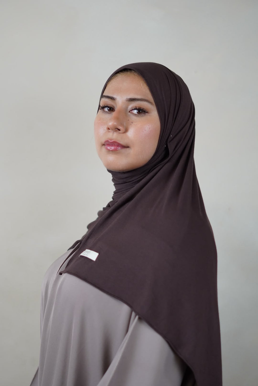 Bamboo Jersey Hijab – Espresso Brown