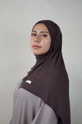 Bamboo Jersey Hijab – Espresso Brown