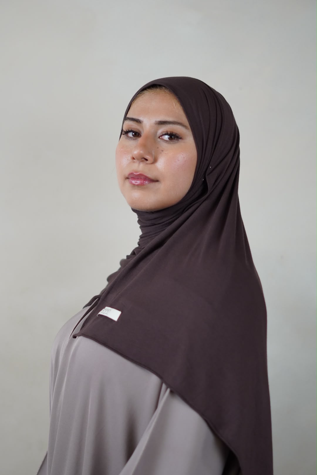 Bamboo Jersey Hijab – Espresso Brown
